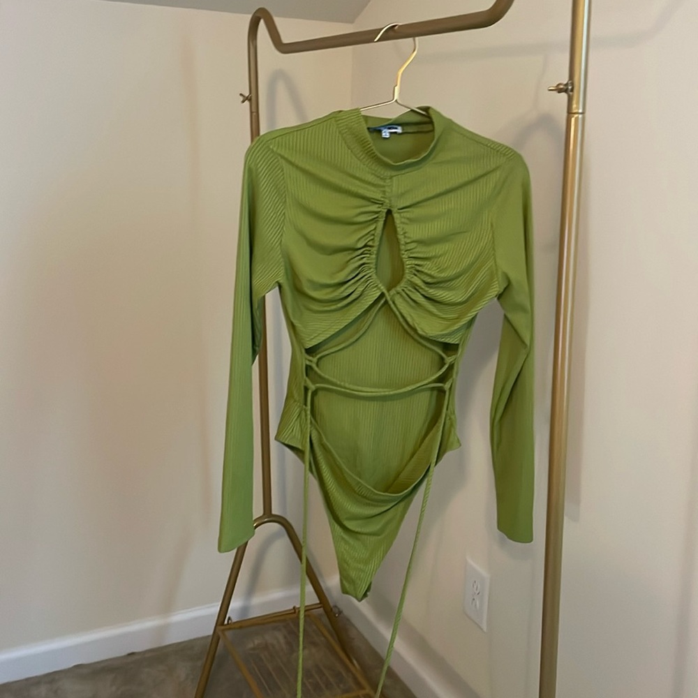 Fashion Nova XL green bodysuit